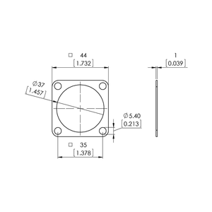 Flanschdichtung M215 / M315 für Gehäuse Gr. 24