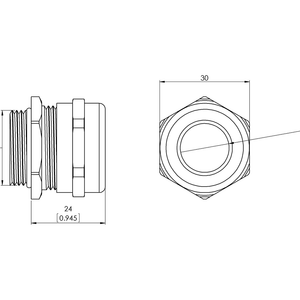 KV M25x1,5, 13-18 mm, Typ M-EMV