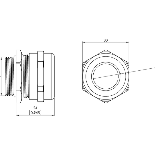 KV M25x1,5, 13-18 mm, Typ M-EMV